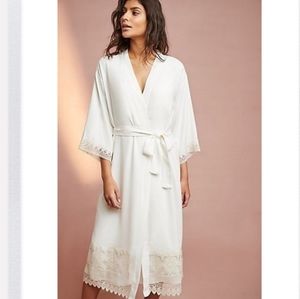 Flora Nikrooz Blythe Crochet Lace Trim Robe